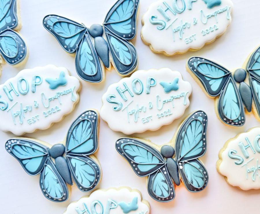 Decorated cookies by Wiser Cookie Co.