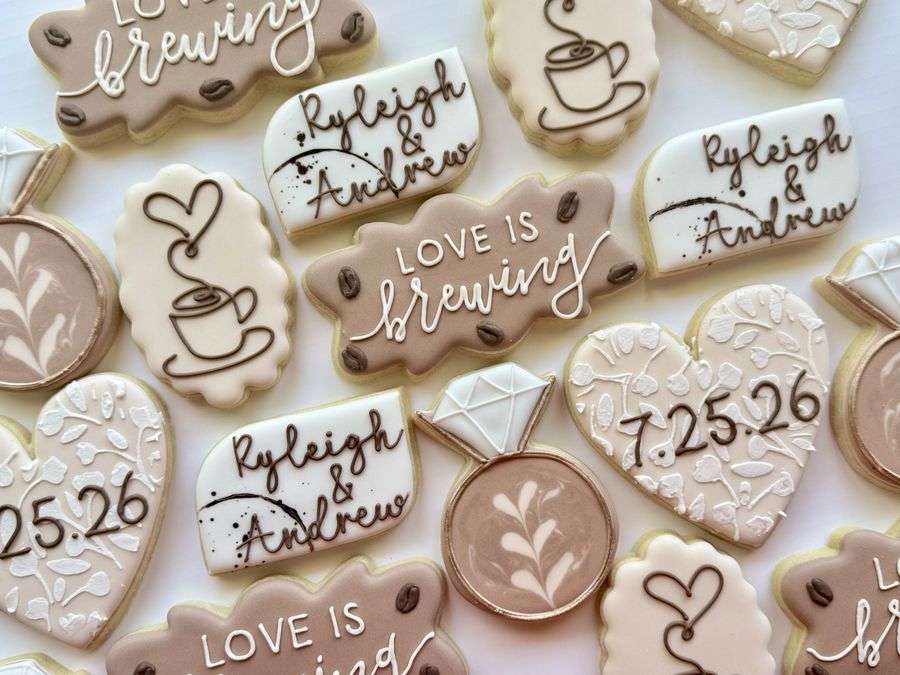 Decorated cookies by Wiser Cookie Co.