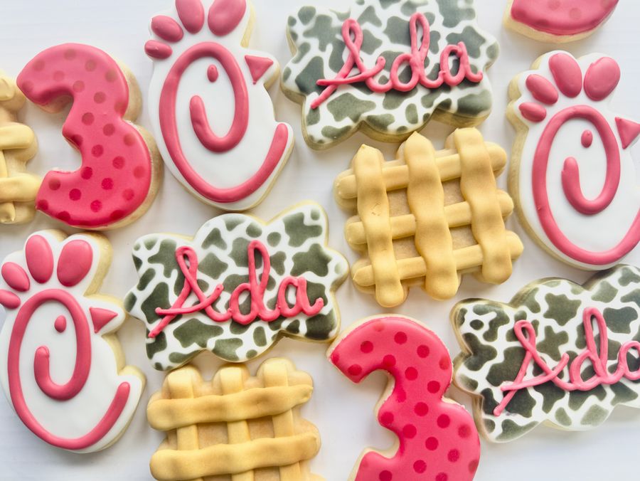 Decorated cookies by Wiser Cookie Co.